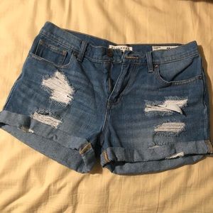 Pacsun Bullhead Jean ripped shorts